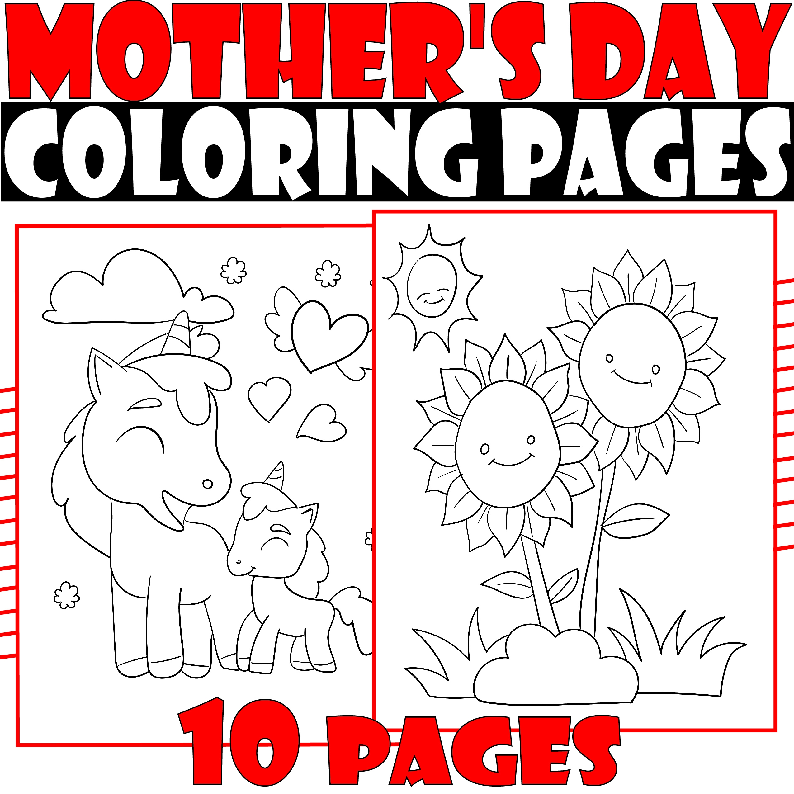 Mother's Day Coloring Pages For Preschool
