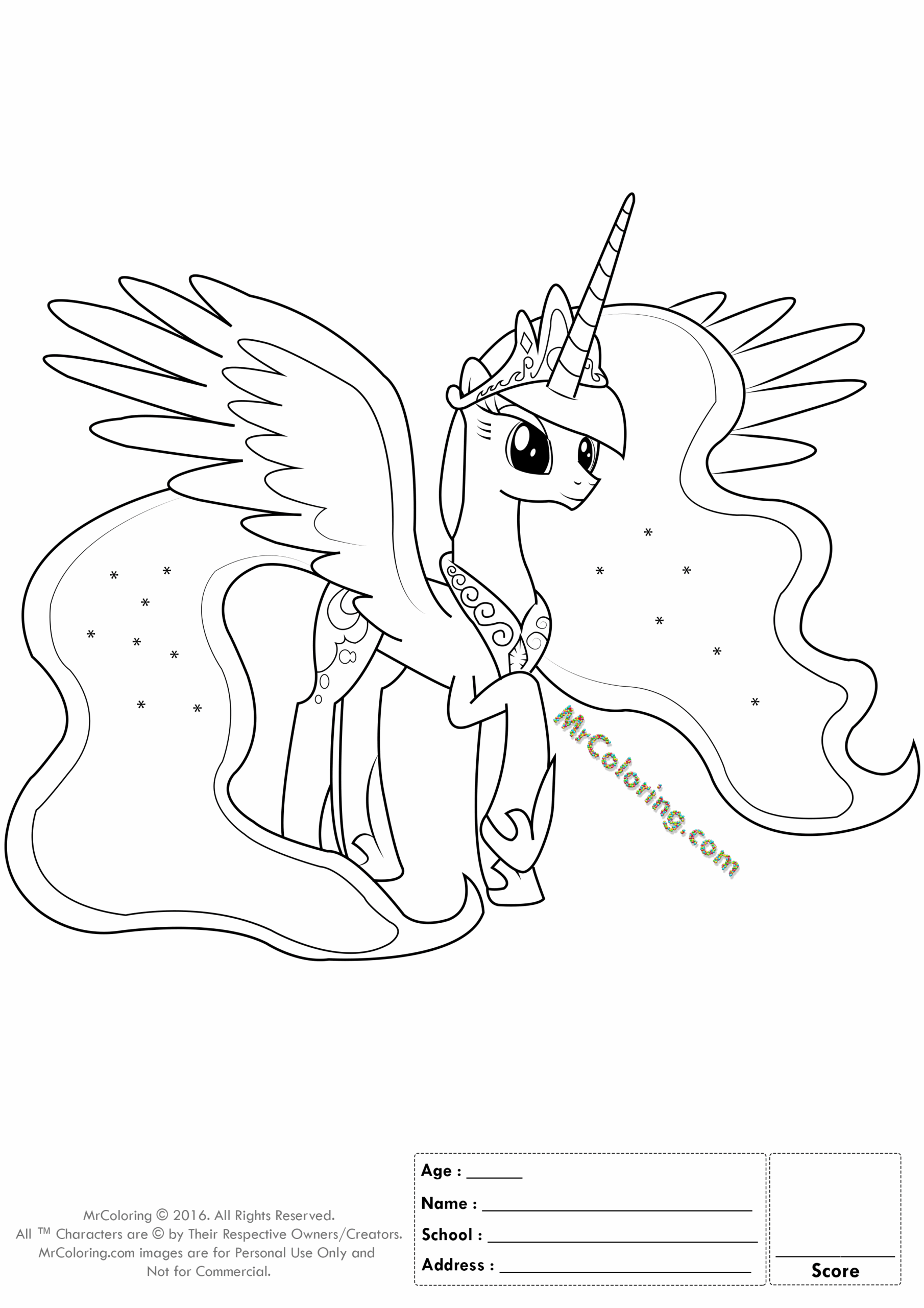 My Little Pony Flurry Heart Coloring Pages