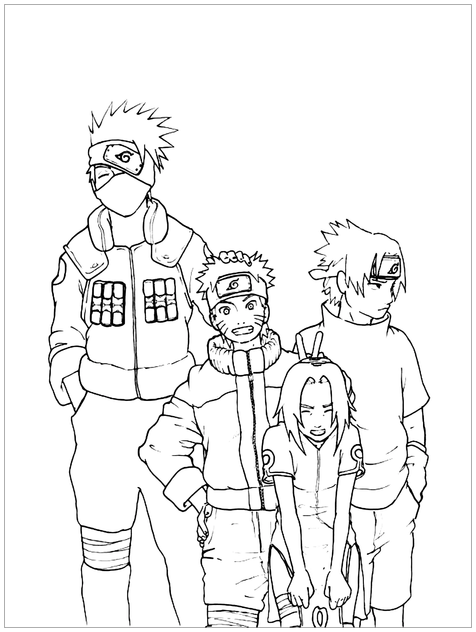 Naruto Naruto Coloring Pages For Kids
