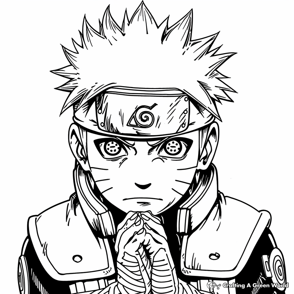 Naruto Shippuden Coloring Pages Free Printable 