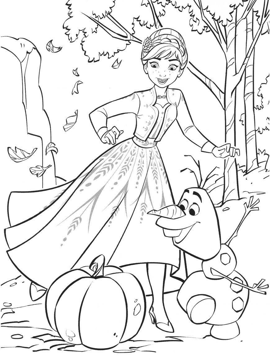 New Frozen 2 Coloring Pages With Anna