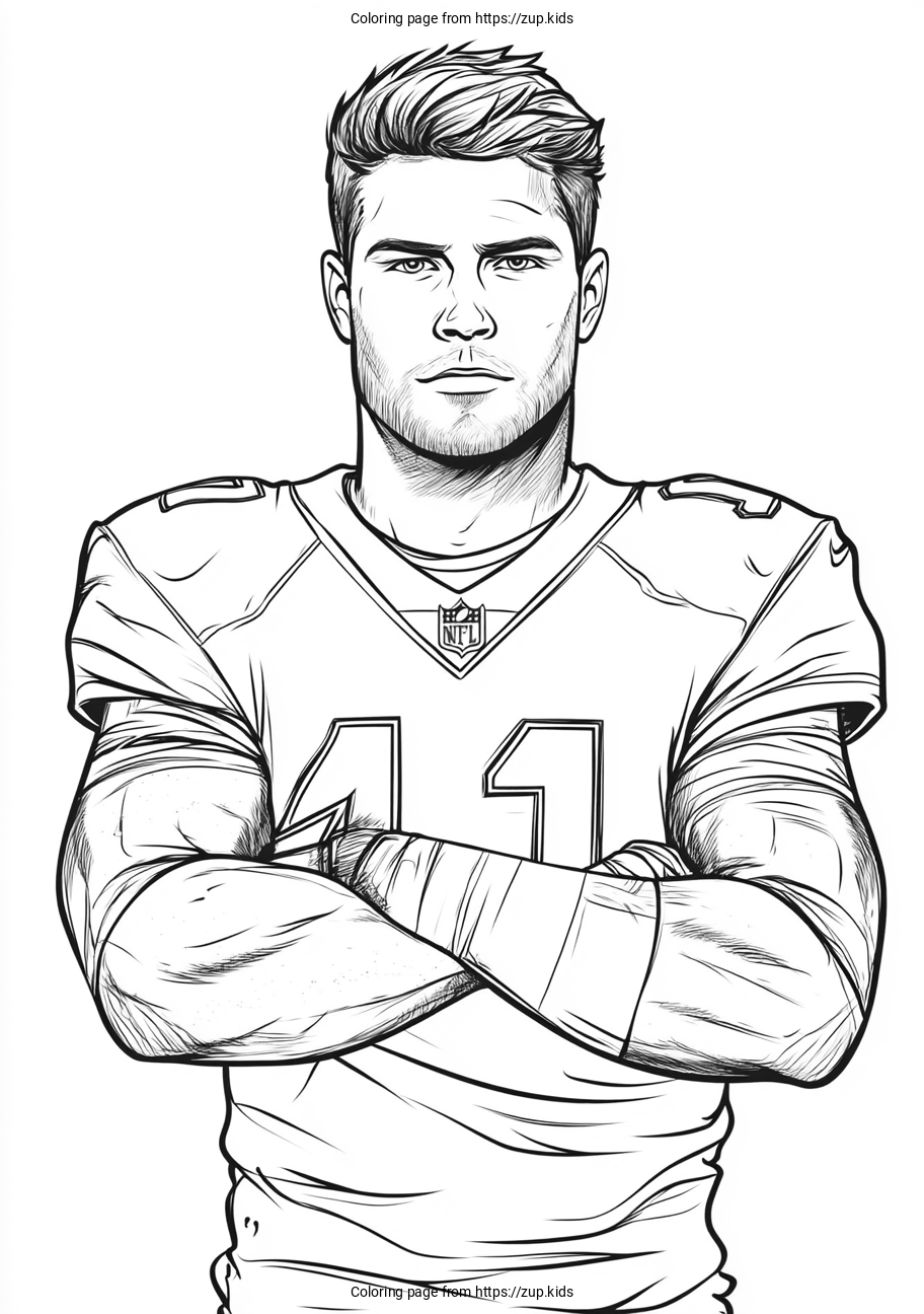 Real Nfl Player Coloring Pages