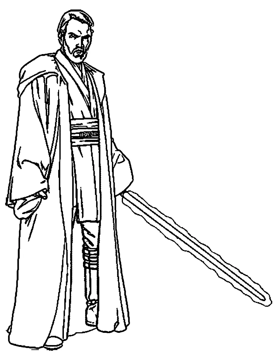 Obi Wan Kenobi Coloring Pages To Print Free Printable Coloring Pages