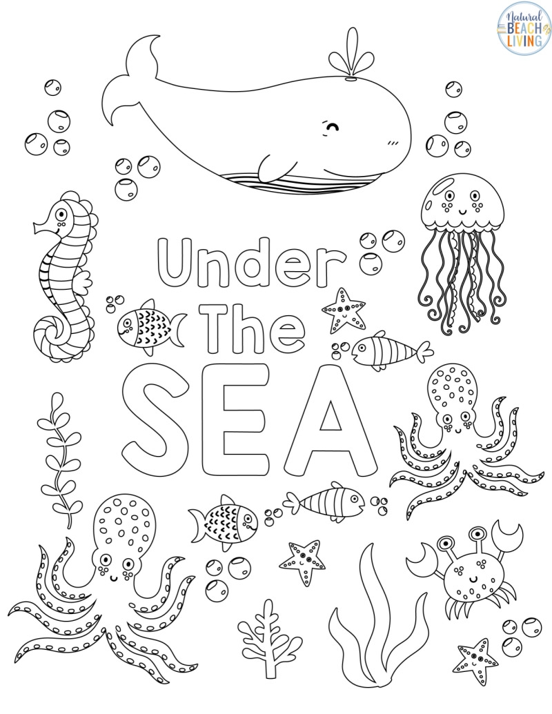 Ocean Animals Activities Free Printables Pack Natural Beach Living