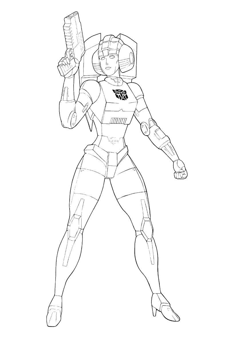 Transformers Arcee Coloring Pages