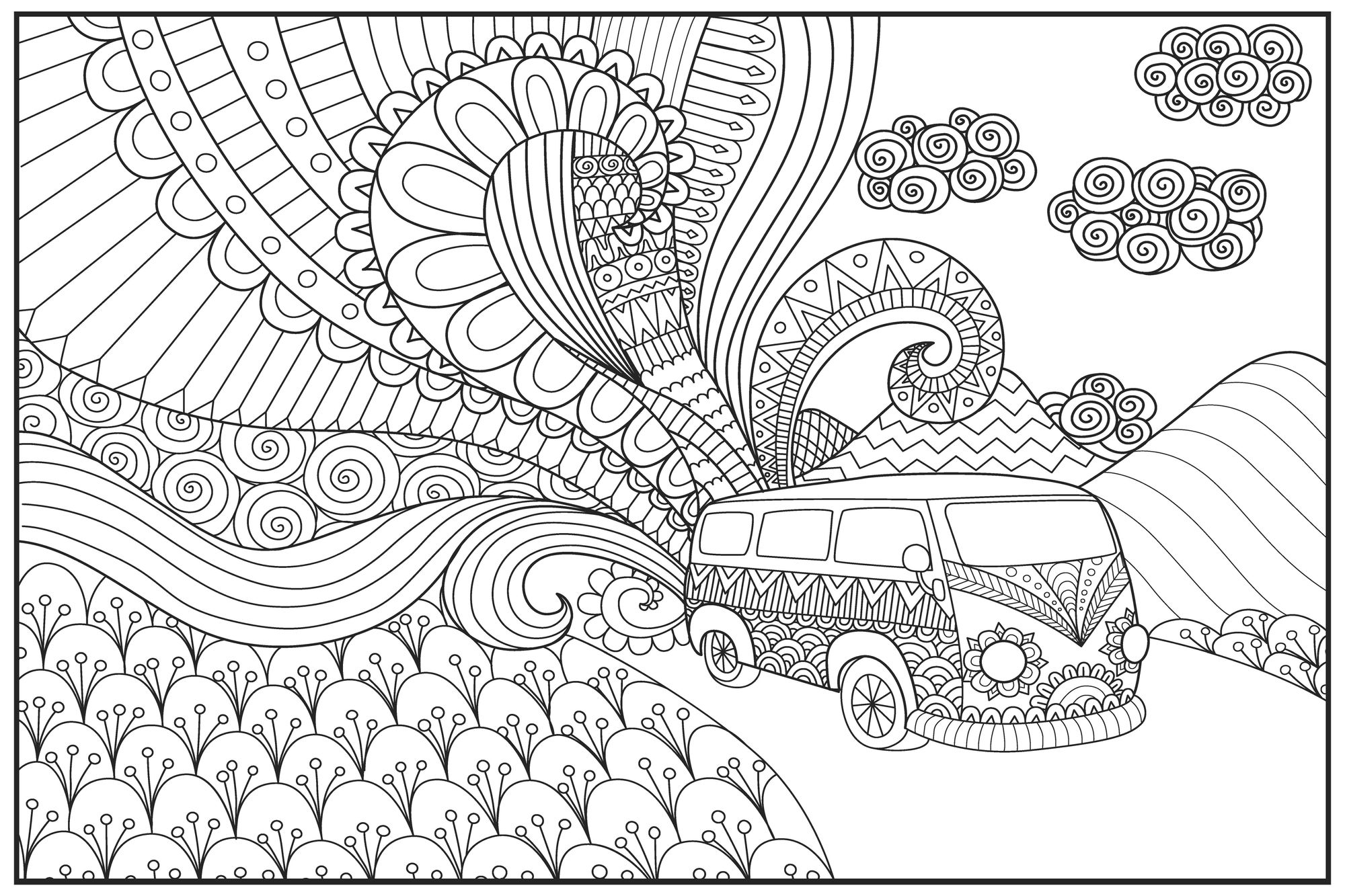 Oversized Coloring Pages