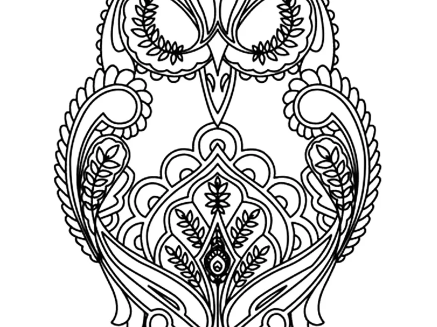 Owl Owl Coloring Pages For Adults
