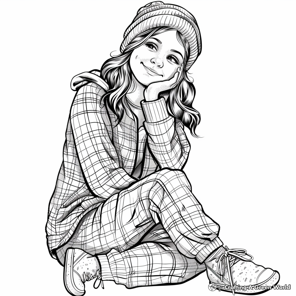 Printable Tumblr Girl Coloring Pages