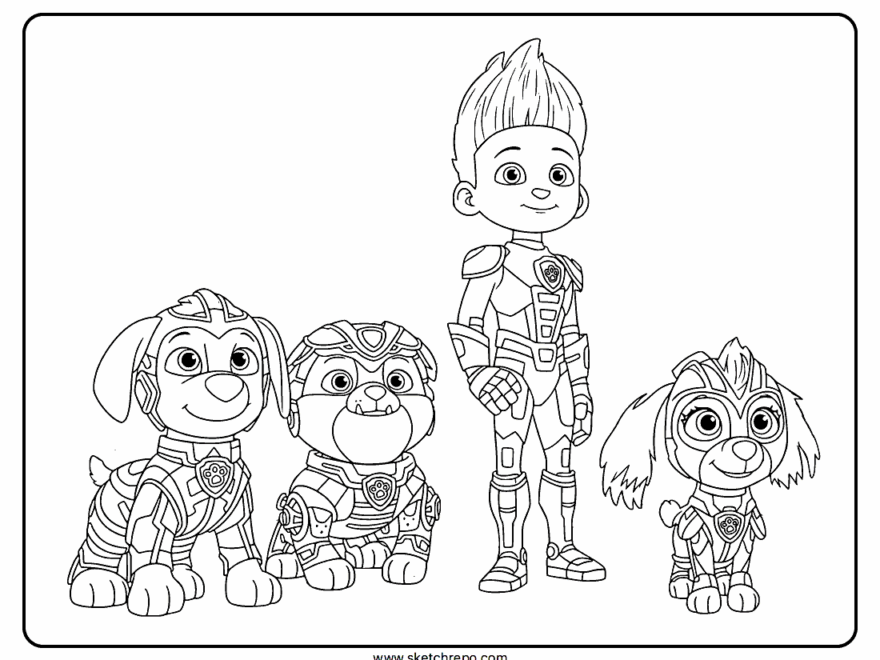 PAW Patrol Coloring Pages Sketch Repo