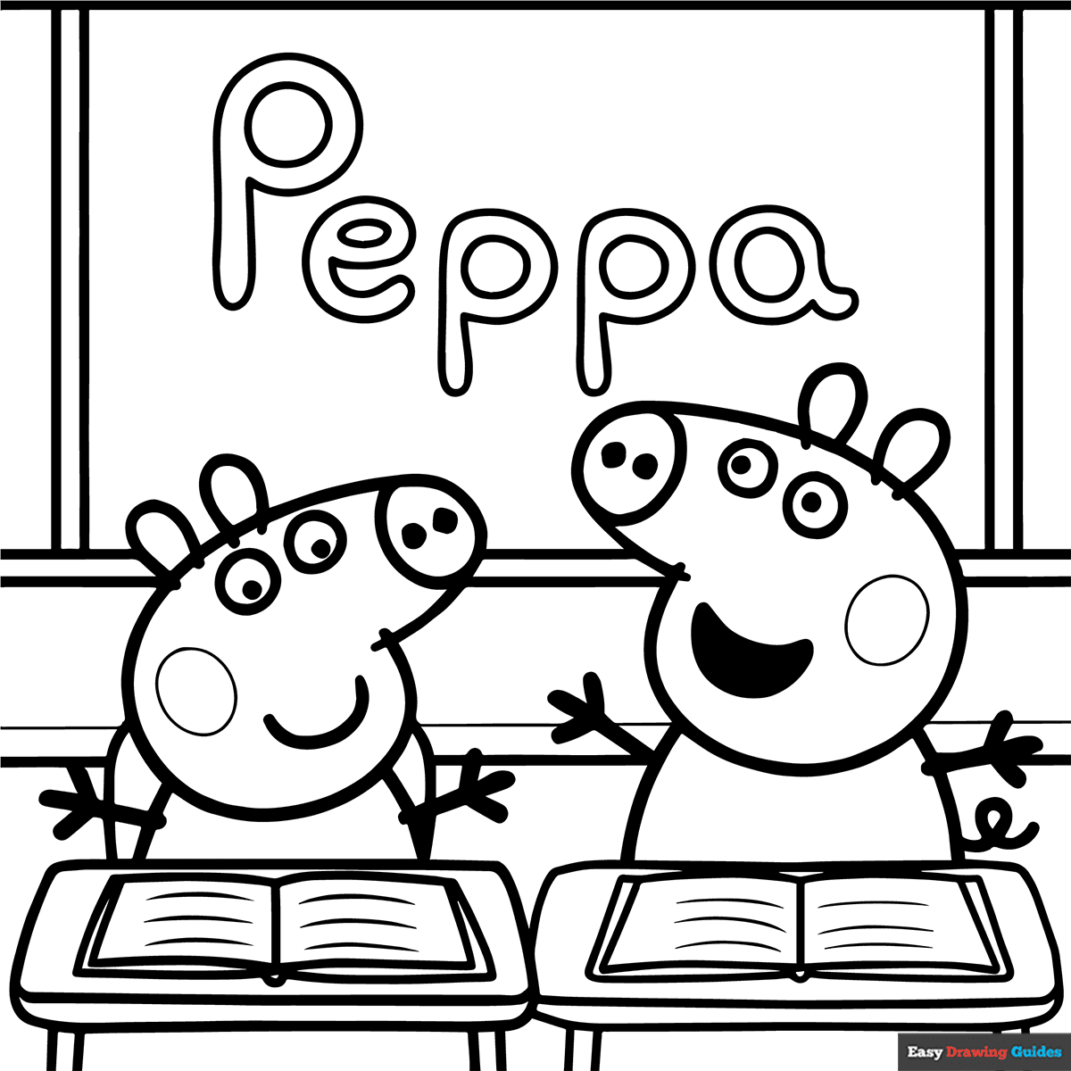 Peppa Pig Coloring Pages For Kids 11 Printable Sheets