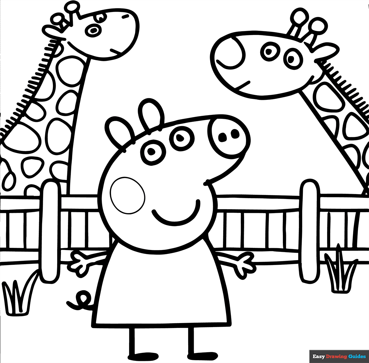 Peppa Pig Coloring Pages For Kids 11 Printable Sheets