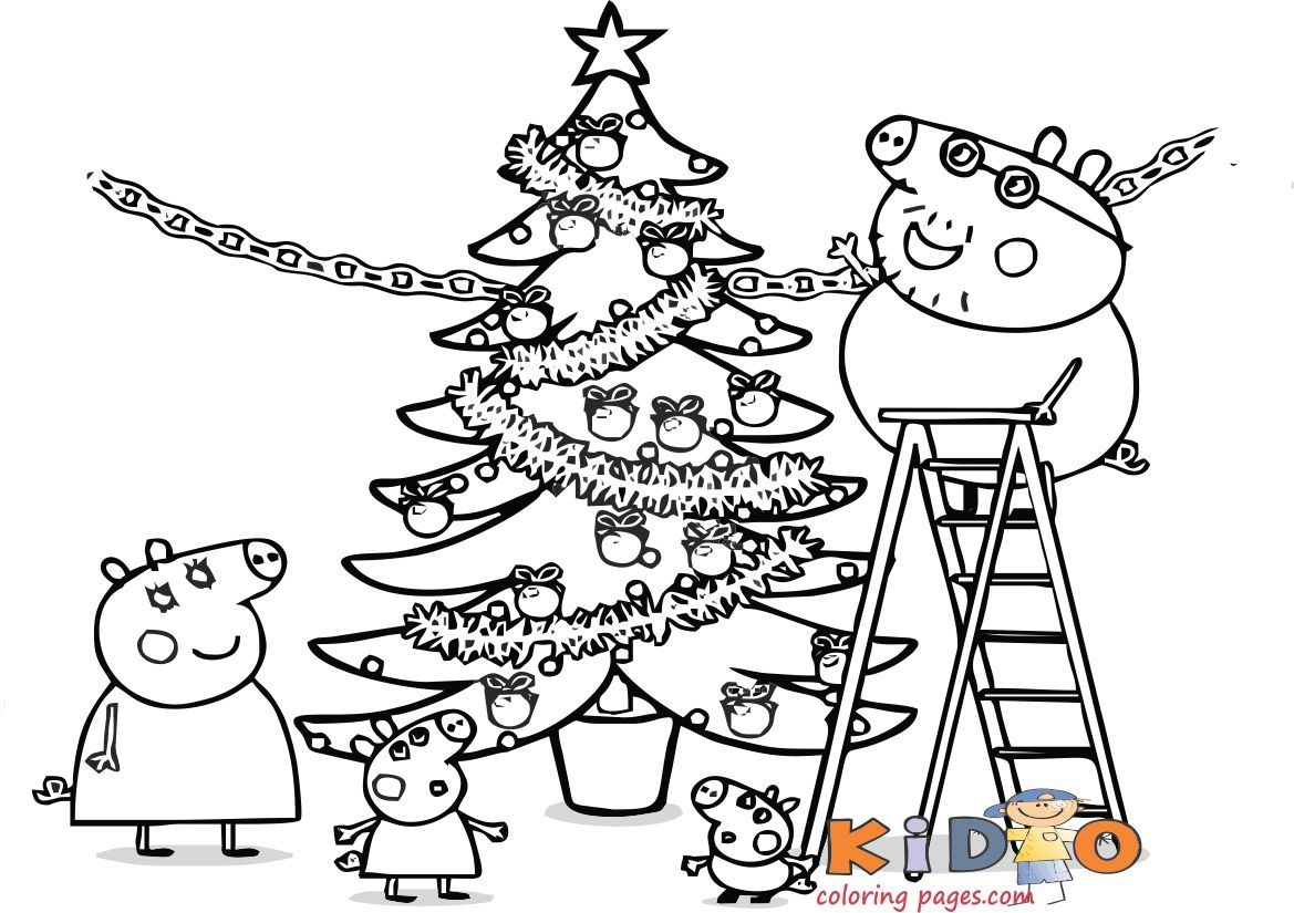 Peppa Pig Drawing Easy Christmas For Kids Peppa Pig Drawing Easy Christmas For Kids Peppa Pig Christmas Coloring Pages To printablecoloringpage On Tumblr
