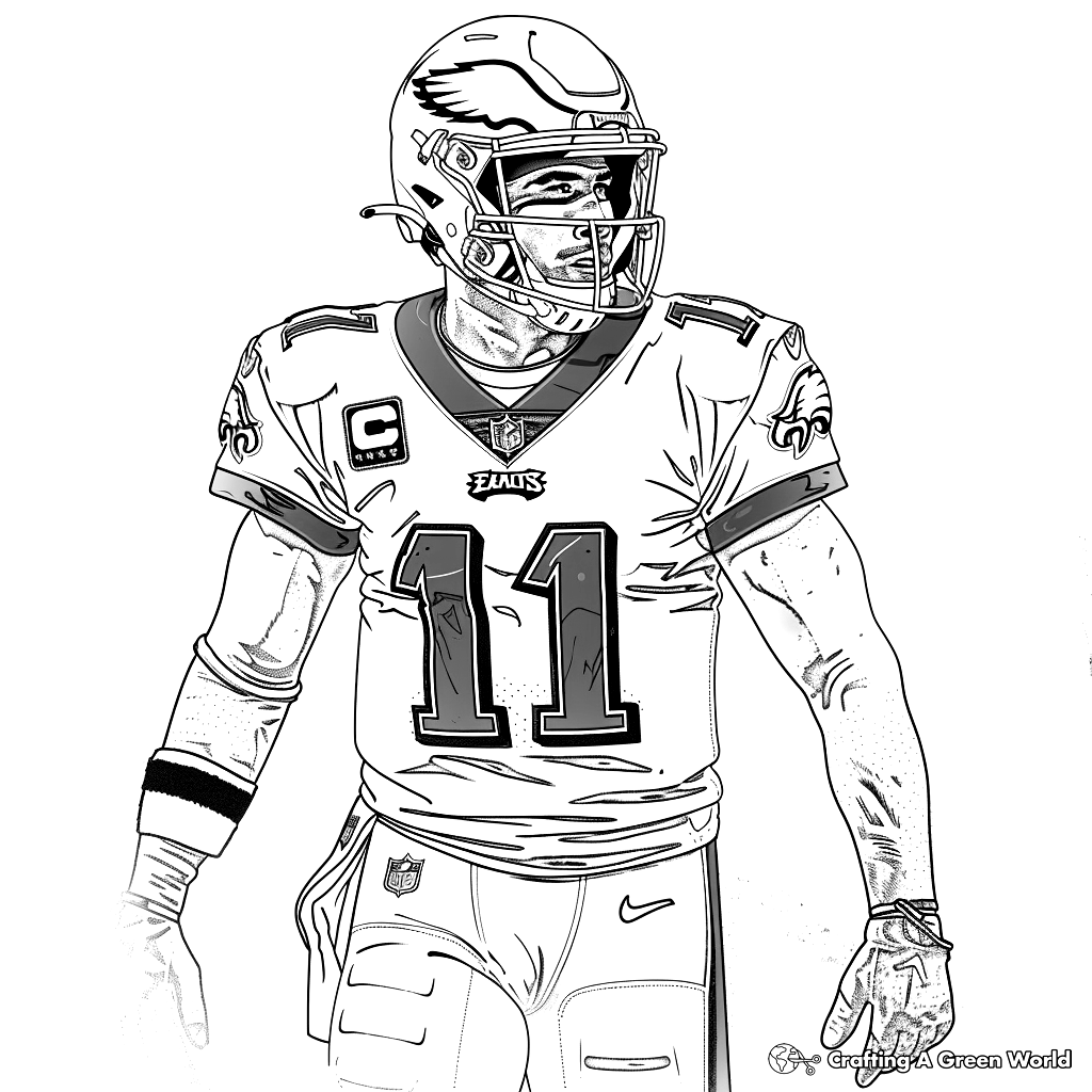 Football Halloween Coloring Pages
