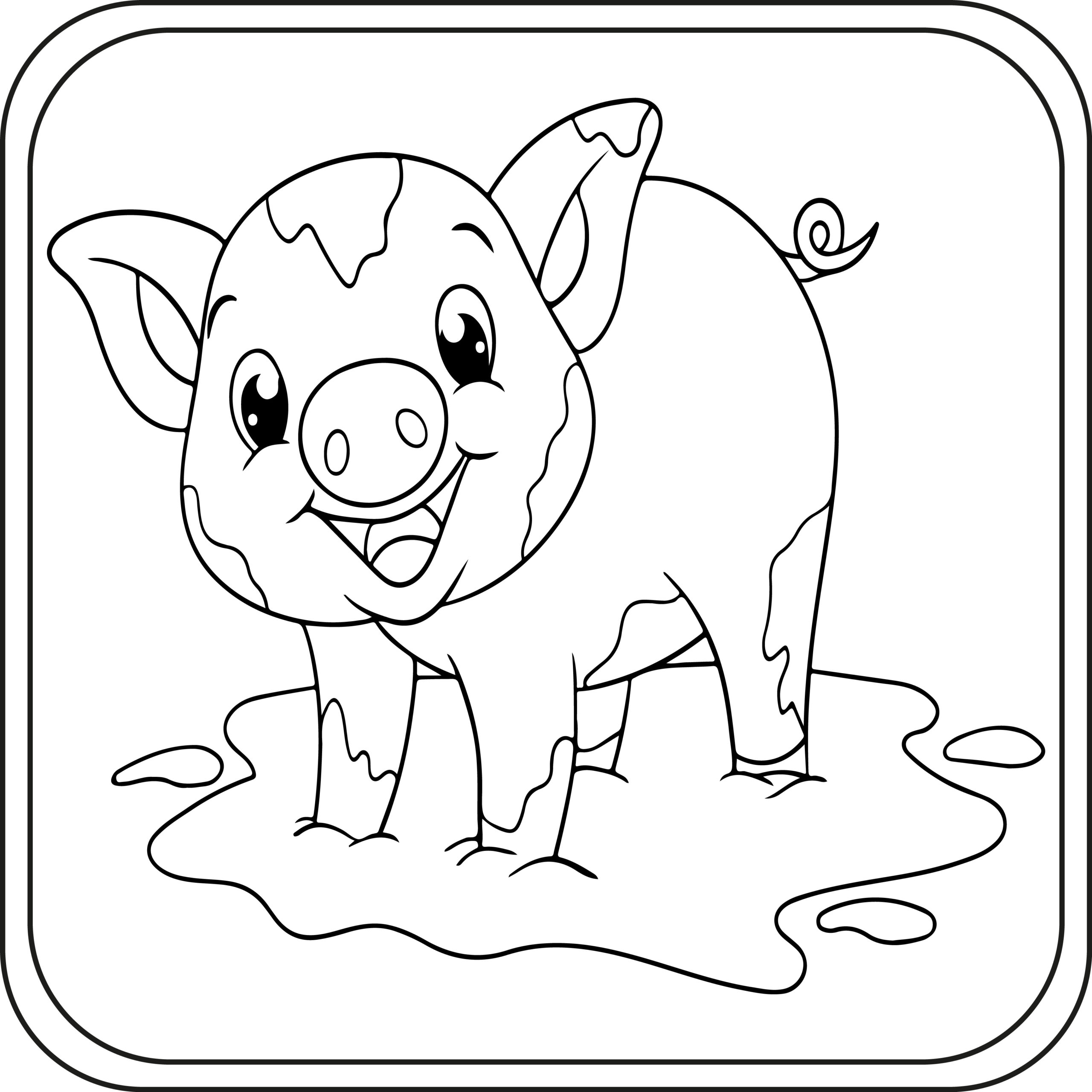 Pig Coloring Pages Preschool Kindergarten First Grade Made By Teachers Pig Coloring Pages Preschool Kindergarten First Grade Made By Teachers