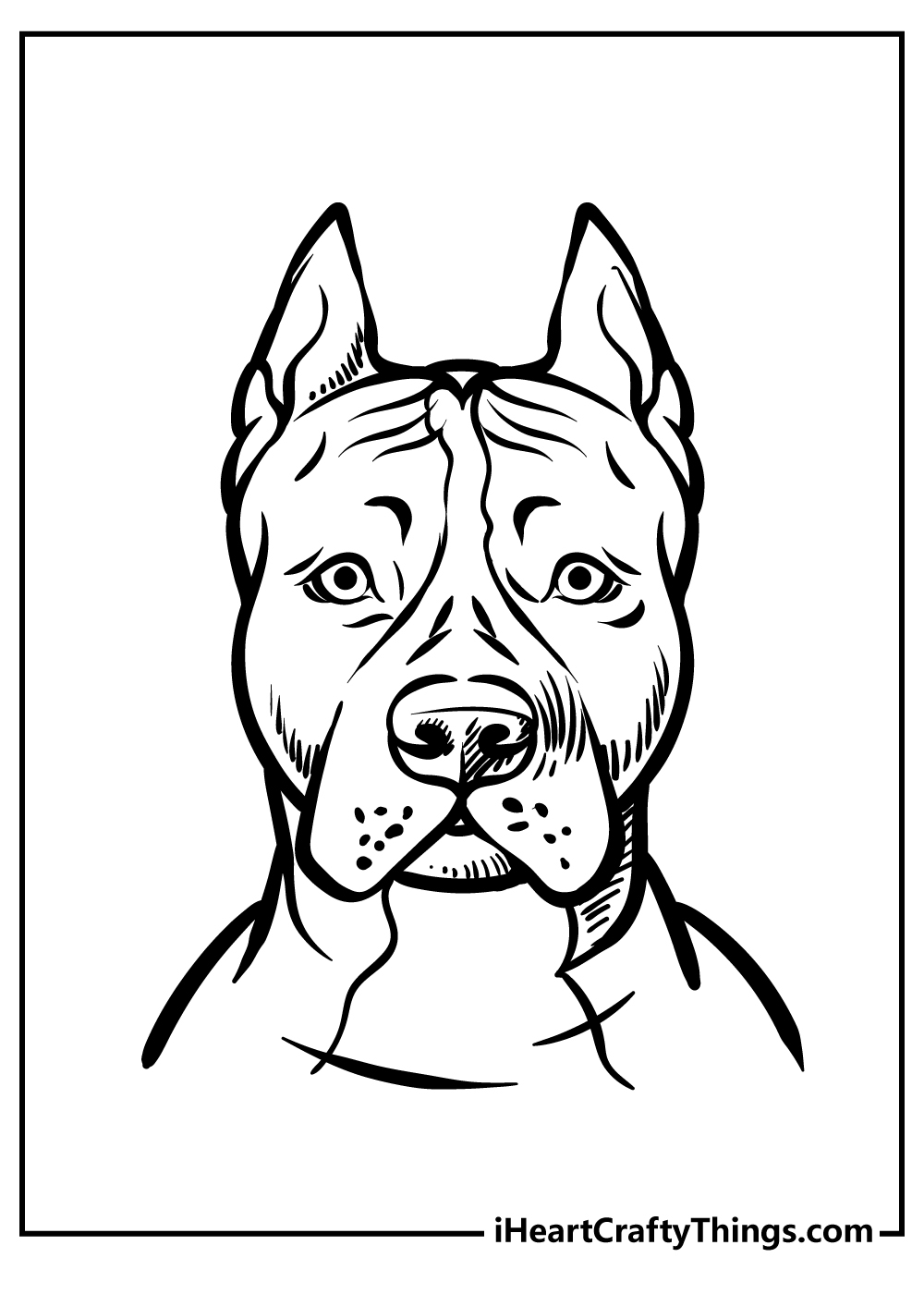 Pitbull Coloring Pages 100 Free Printables 