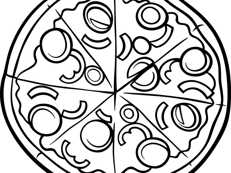 Pizza Coloring Page Printable