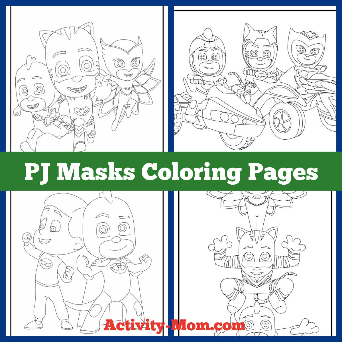Pj Masks Bad Guys Coloring Pages