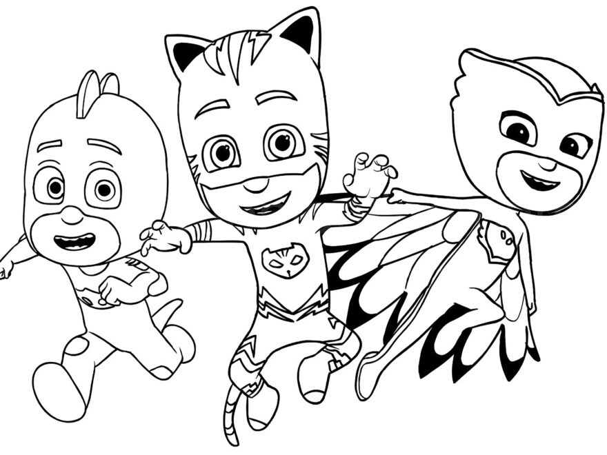 PJ Masks Heroes In Action PJ Masks Coloring Pages