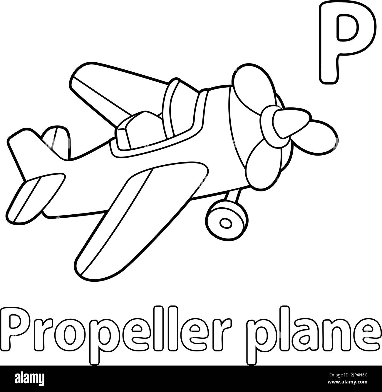 Propeller Plane Coloring Pages