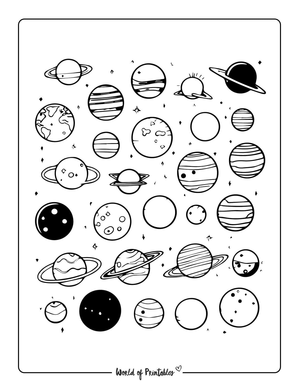 Free Printable Planet Coloring Pages