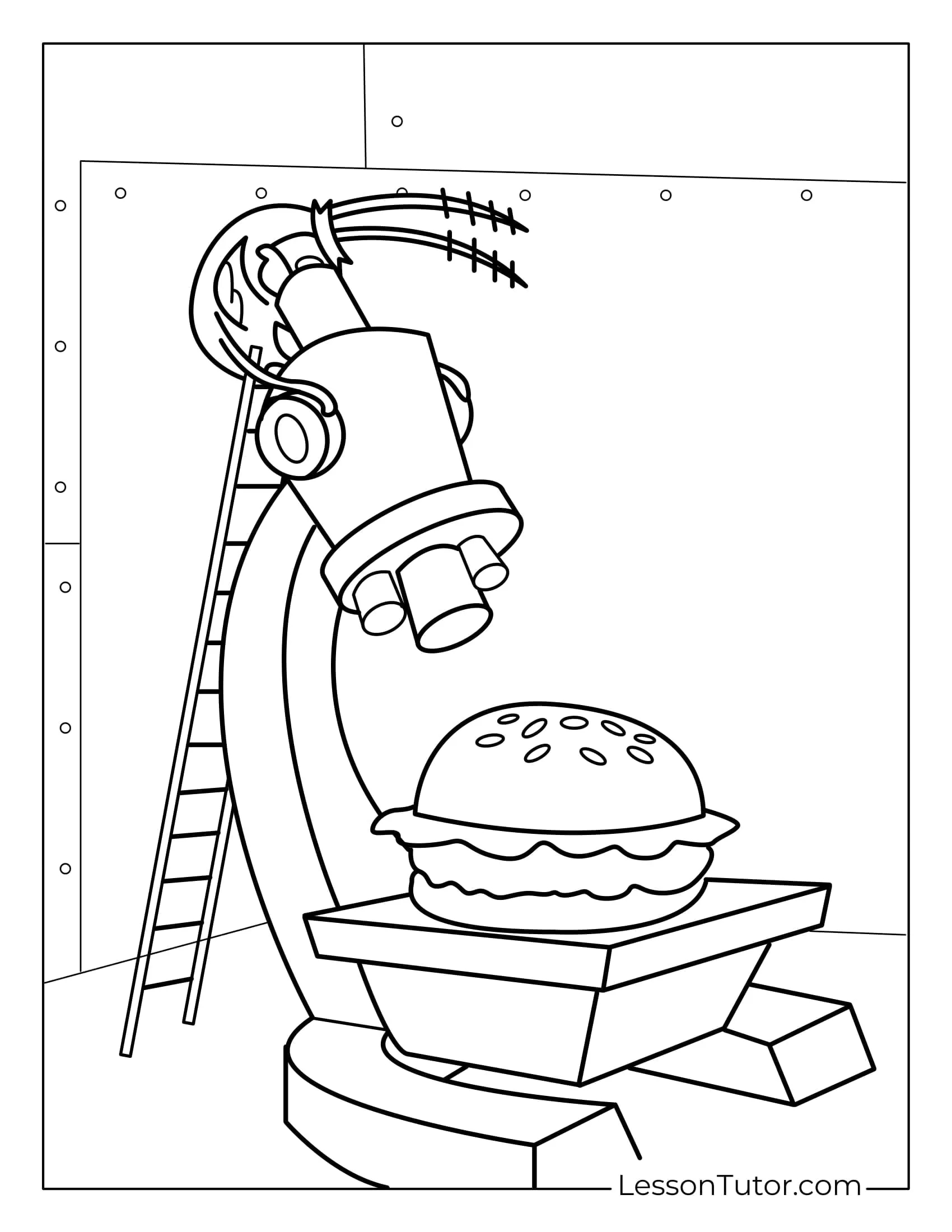 Robot Spongebob Coloring Pages