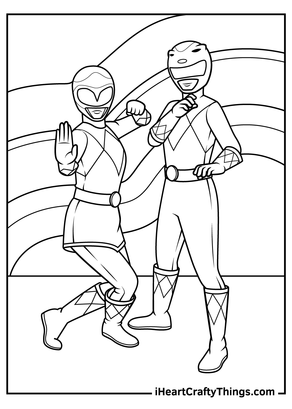 Coloring Pages Power Rangers Ai