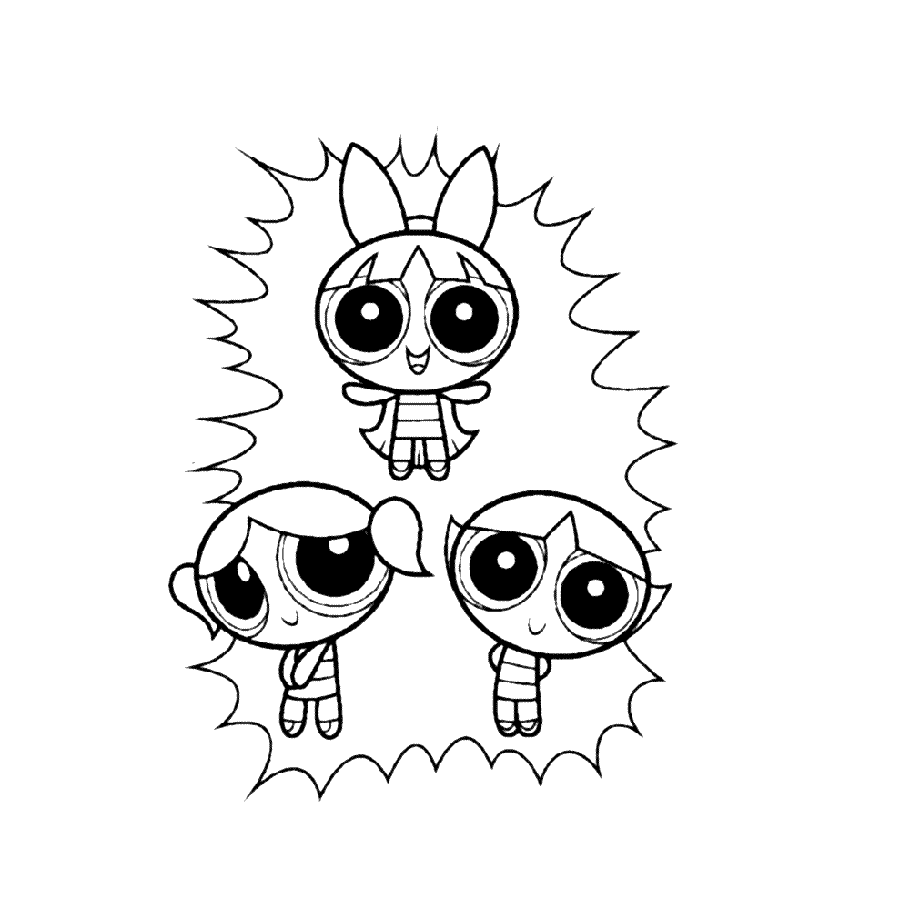 Powerpuff Girls Aesthetic Coloring Pages