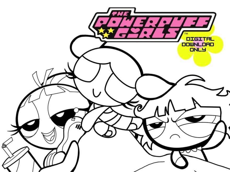 Powerpuff Girls Reaction Meme 3 Coloring Page Bundle Nostalgic Kids Adults Teens 90s 2000s TV Etsy