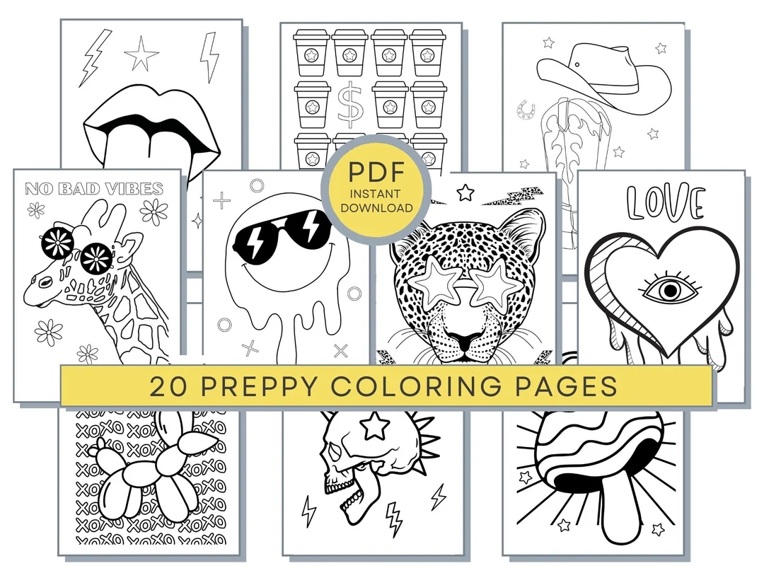 Preppy Coloring Pages Teens Coloring Pages Preppy Aesthetic Coloring Teen Printables Teen PDF Coloring Teen Girl Coloring Etsy Preppy Coloring Pages Teens Coloring Pages Preppy Aesthetic Coloring Teen Printables Teen PDF Coloring Teen Girl Coloring Etsy