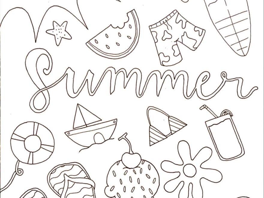 Printable Coloring Pages Summer Coloring Pages