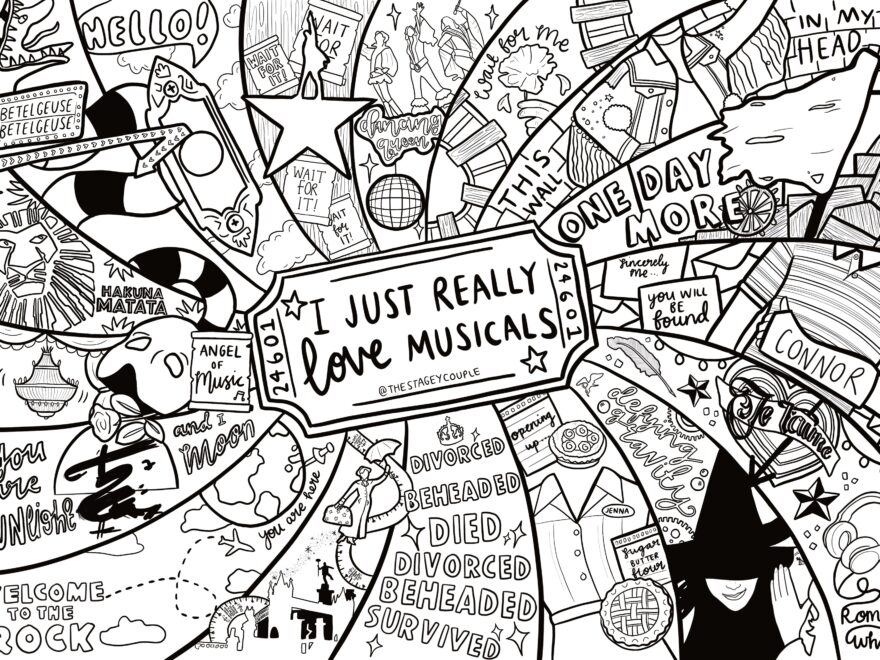 Printable Colouring Sheets The Stagey Couple