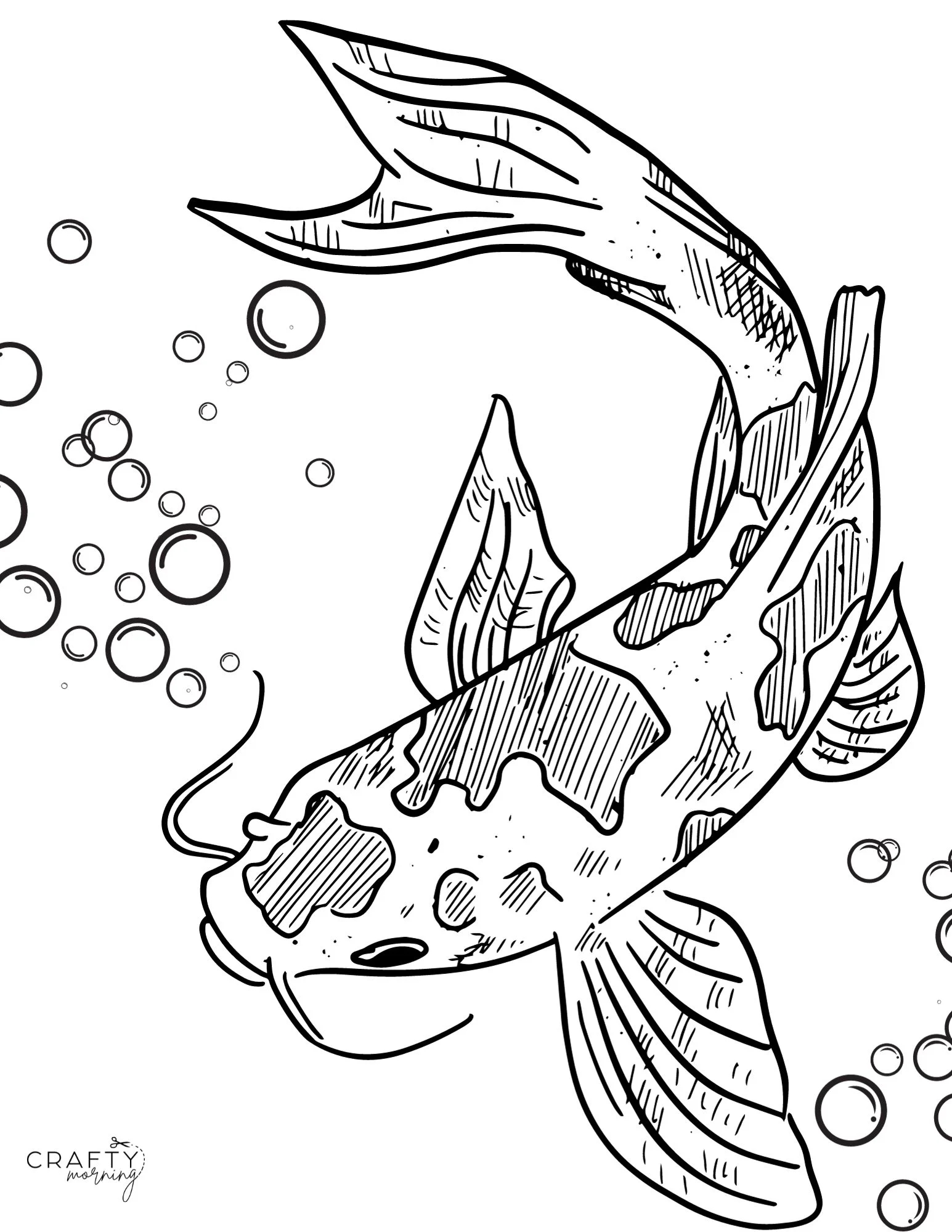 Halloween Fish Coloring Pages