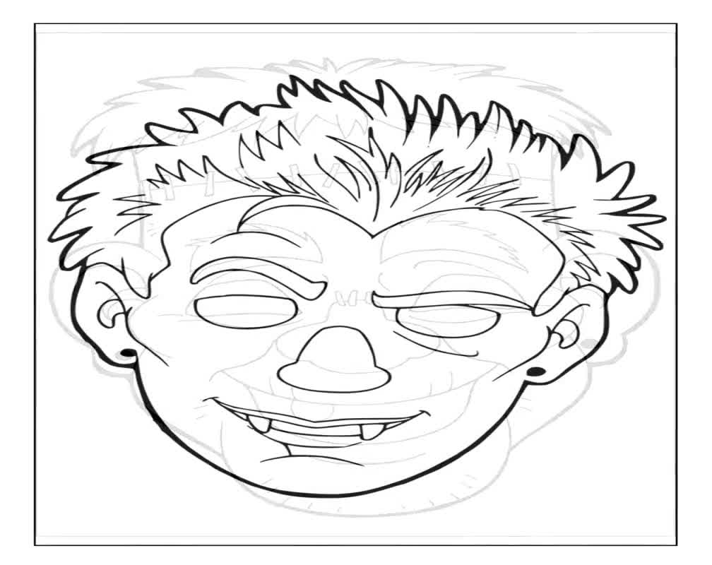 Printable Halloween Masks Coloring Pages For Kids And Adults 90 Pages Instant Digital Download PDF Printable Cute Coloring Sheets Etsy