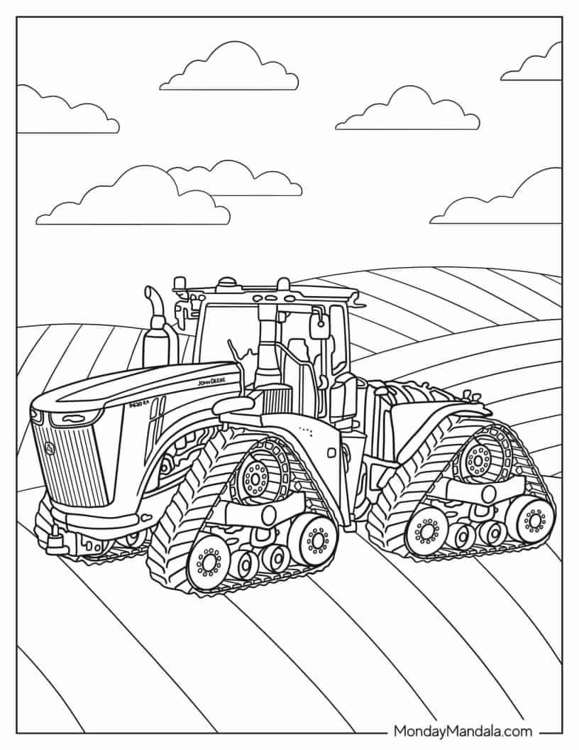 Printable John Deere Coloring Pages For Kids