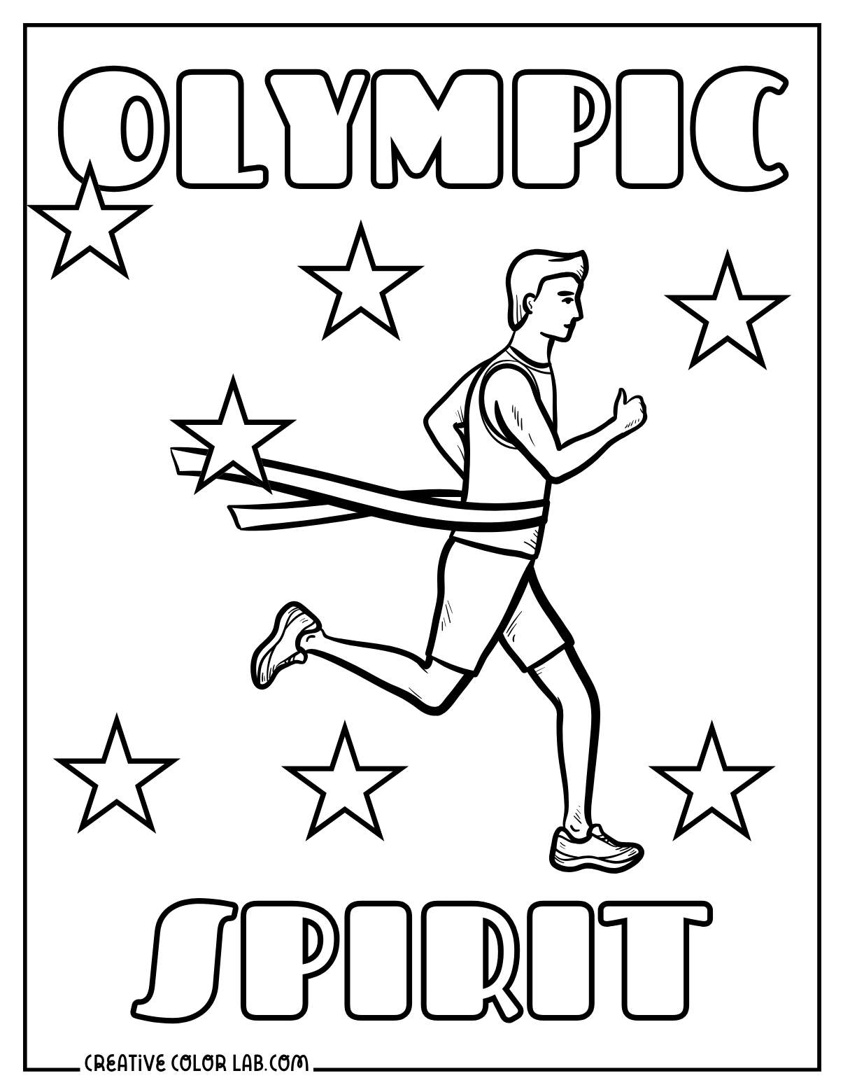 Printable Olympic Coloring Sheets