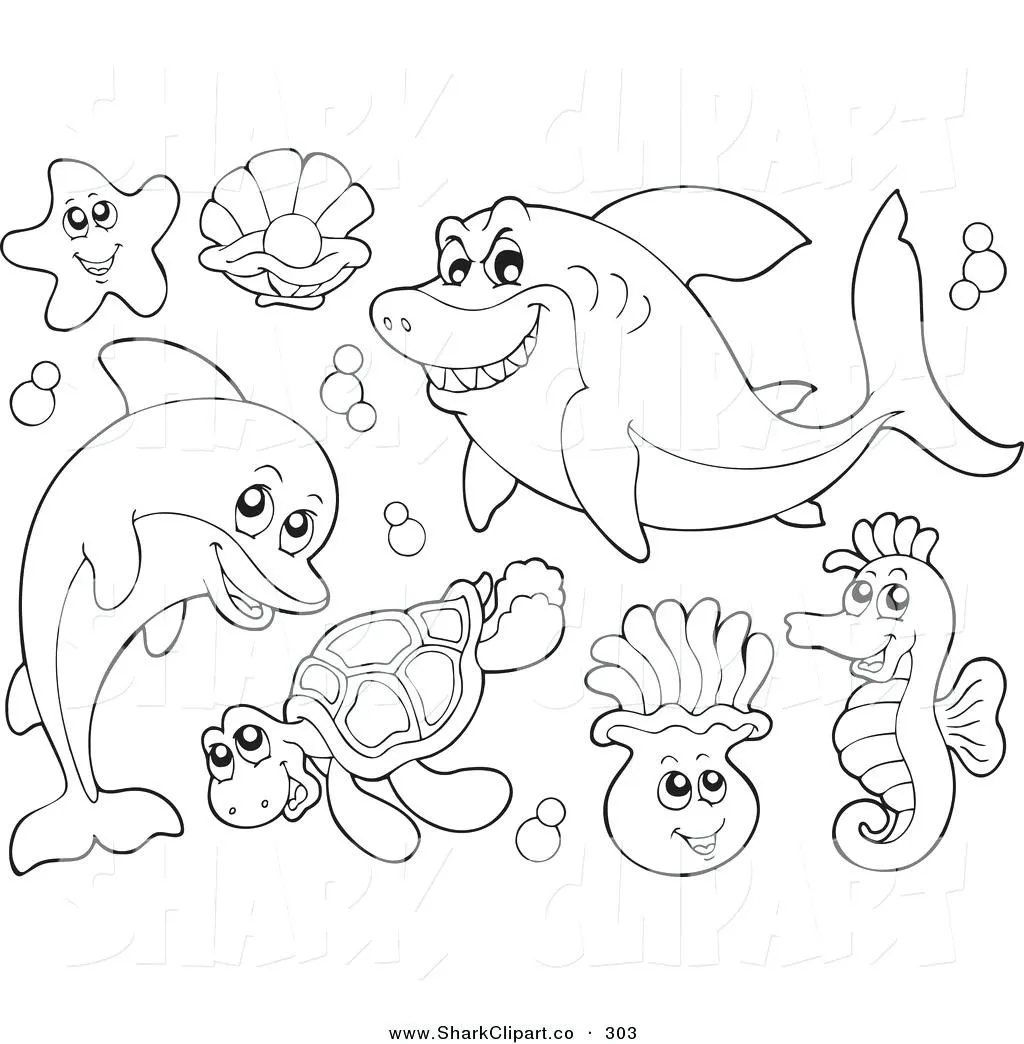 Printable Sea Animals Printable Party Favors Printable Sea Animals Printable Party Favors
