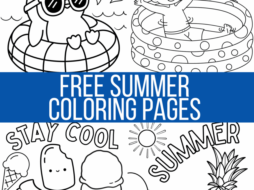 Printable Summer Coloring Pages Crafty Morning