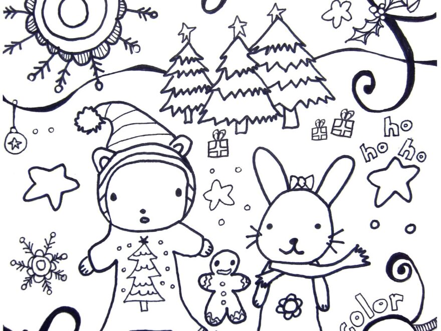 Printable Winter Coloring Pages Marcia Beckett
