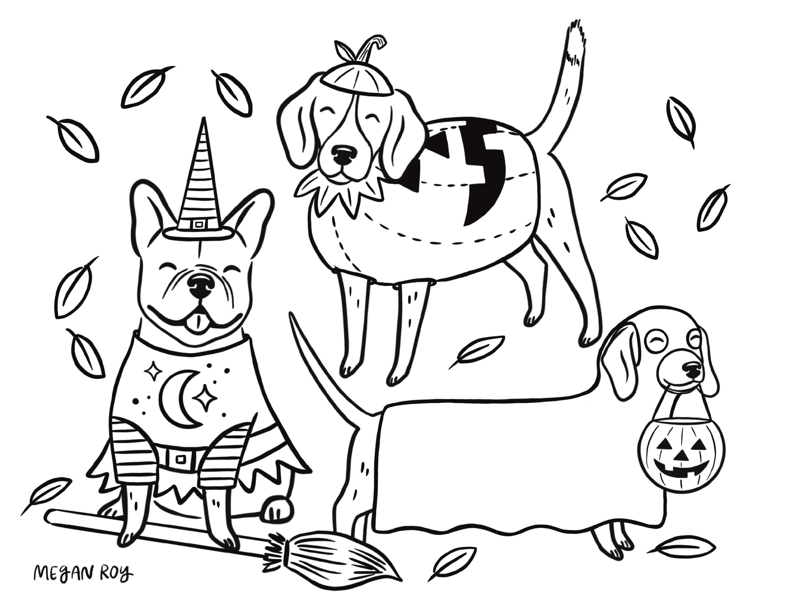 Halloween Costume Coloring Pages