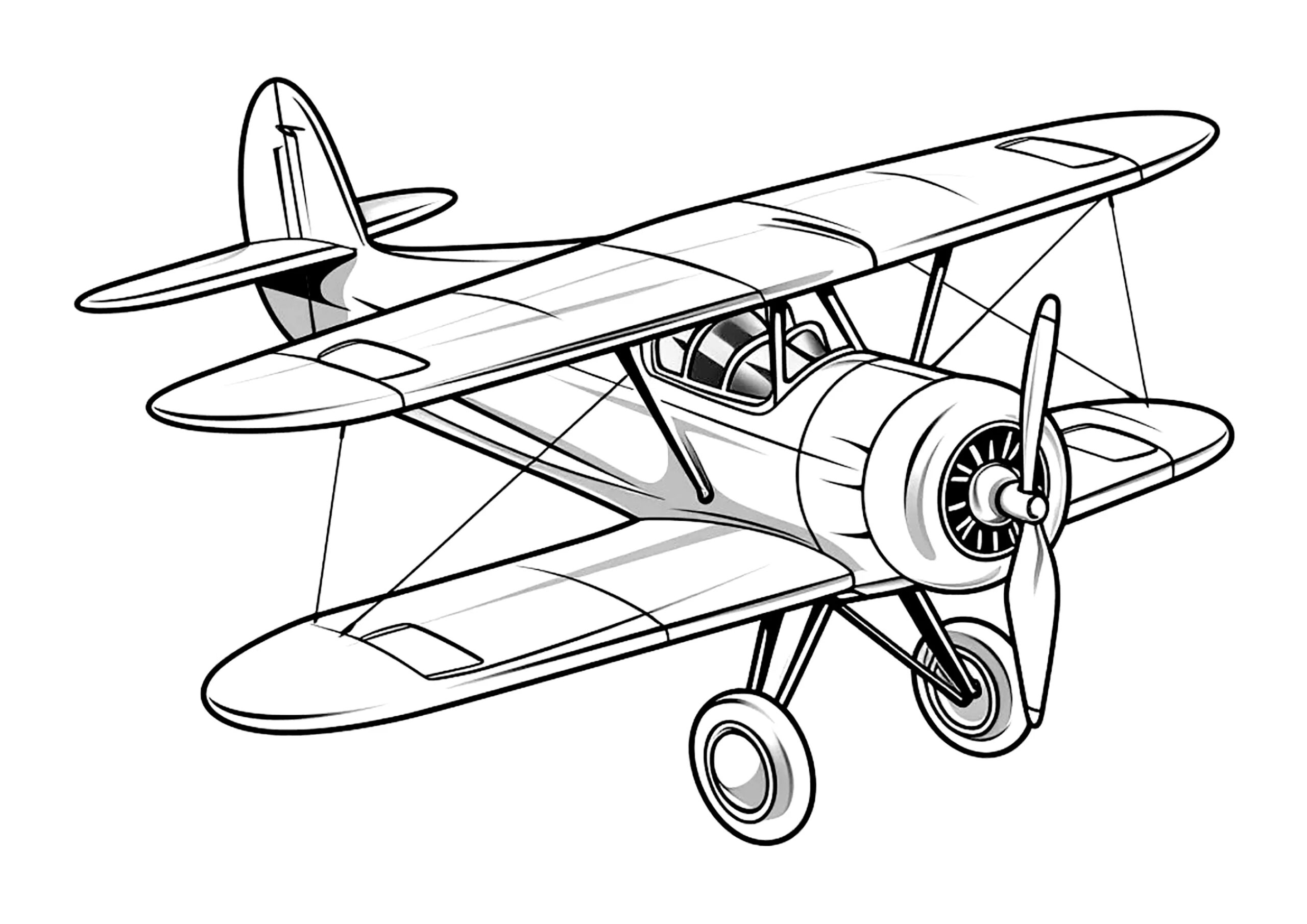 Propeller Plane Images Tagged plane Coloring Pages