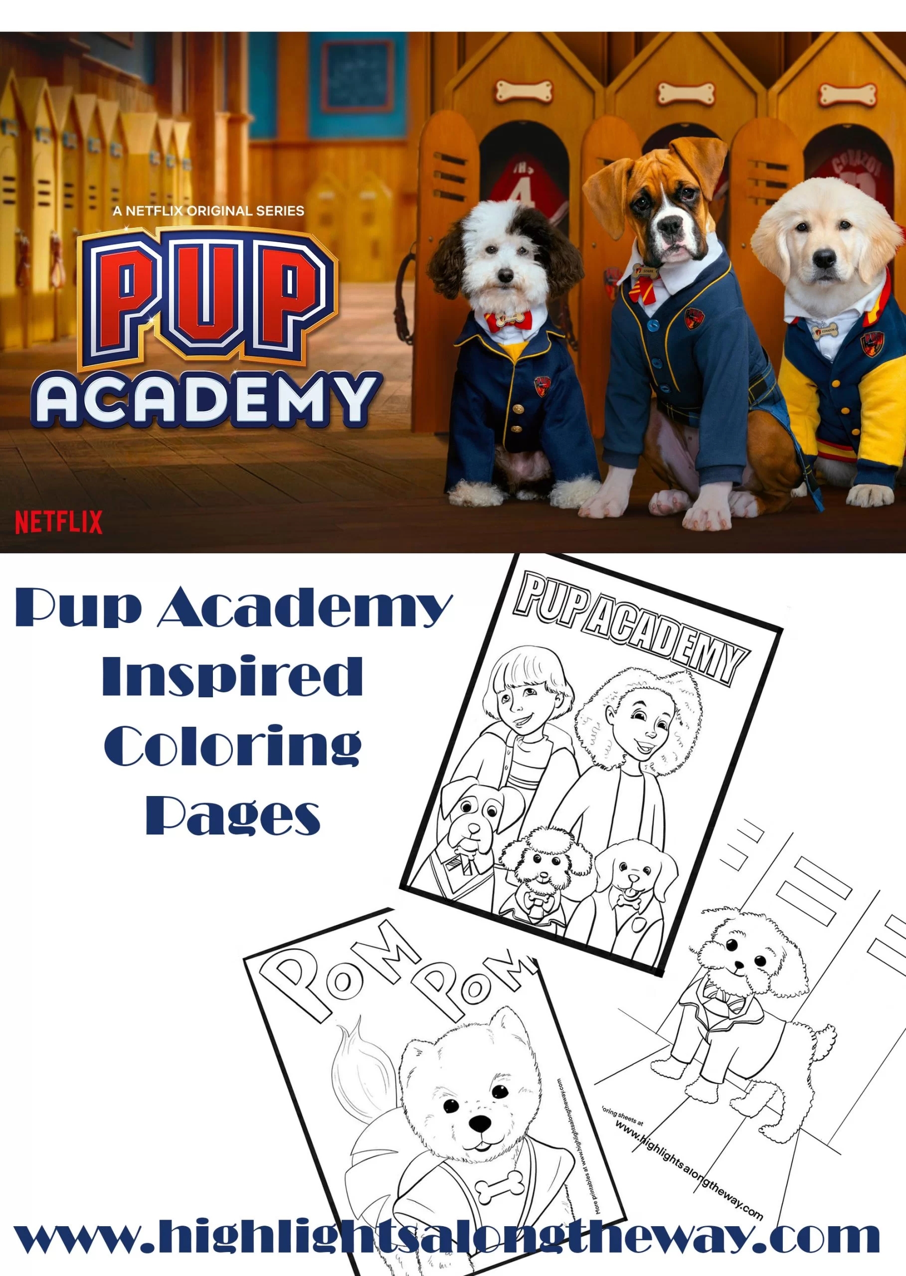 Pup Academy Coloring Pages Instant Download From Home 