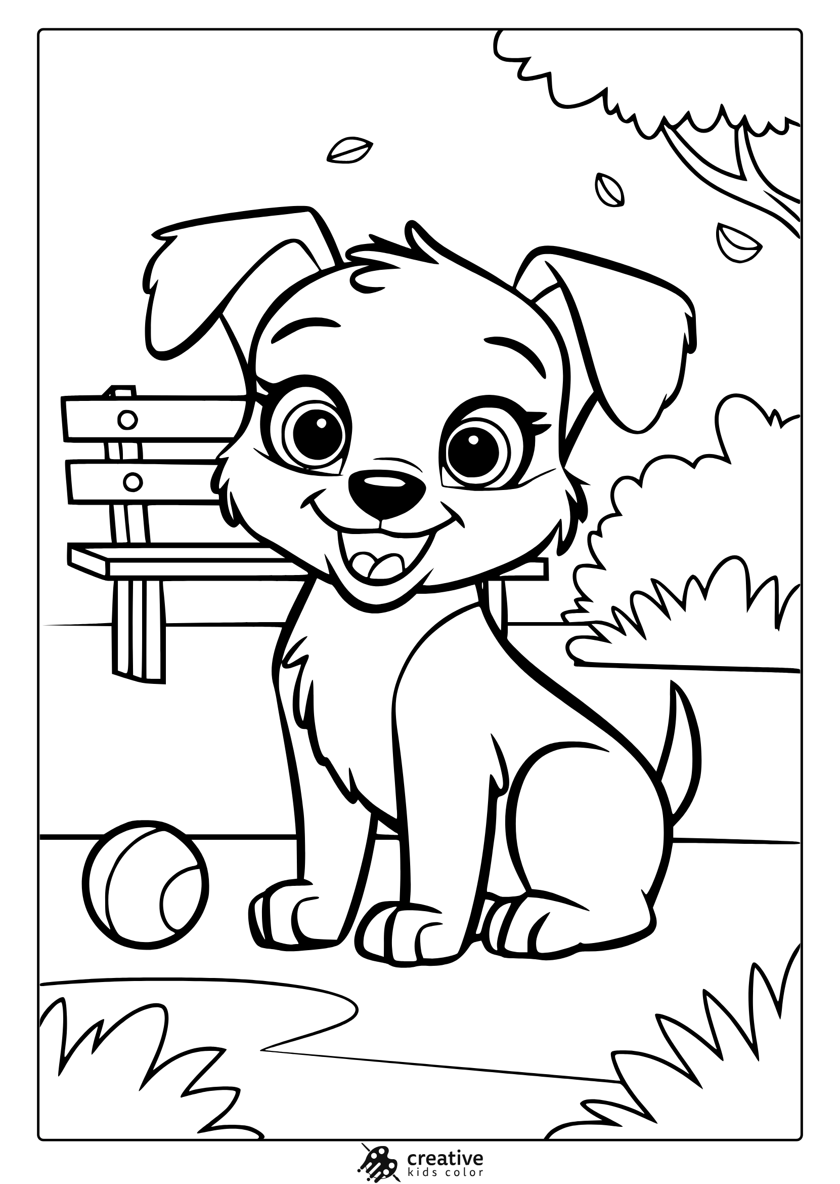 Puppy Coloring Pages 25 Free Printable PDF Puppy Coloring Pages 25 Free Printable PDF