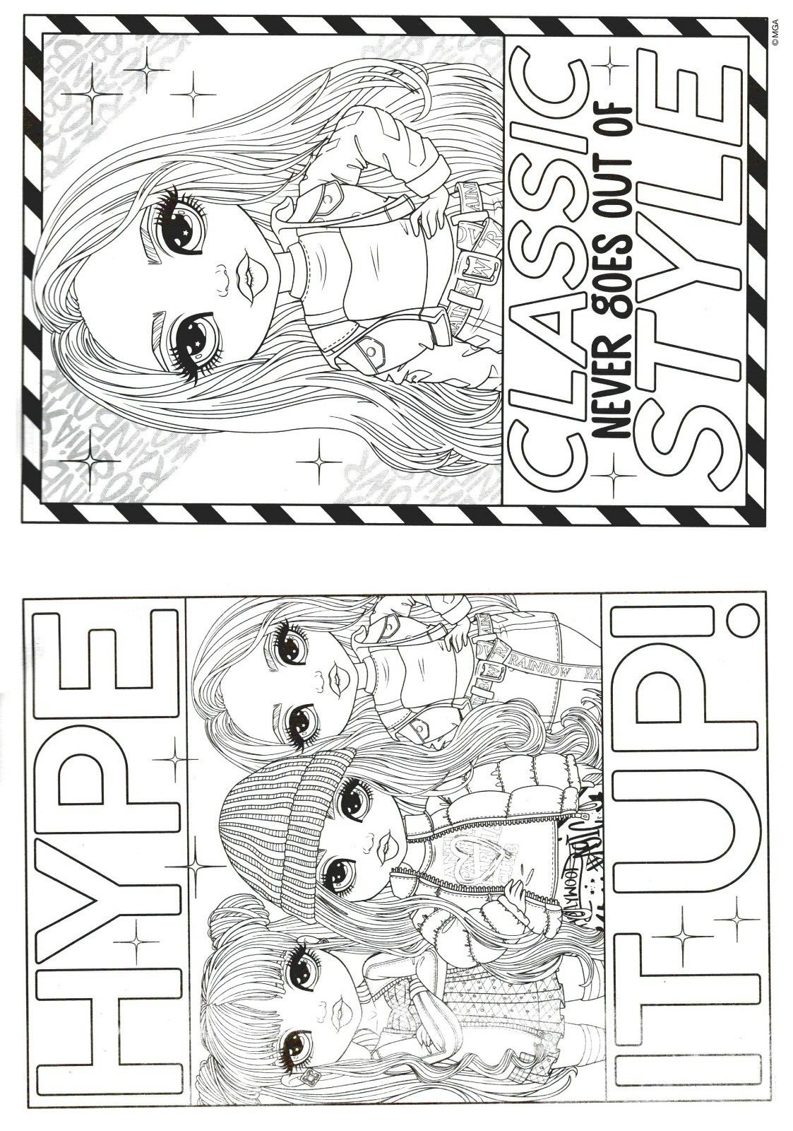 Rainbow High Coloring Pages YouLoveIt