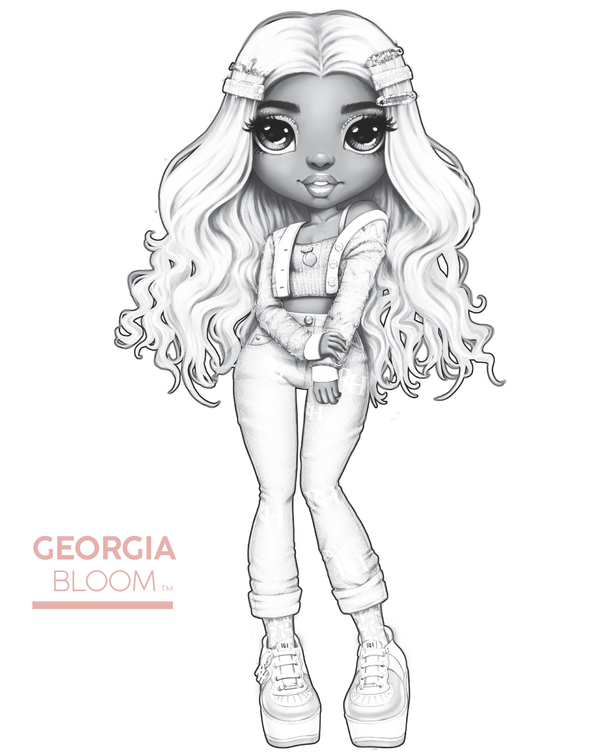 Rainbow High Coloring Pages YouLoveIt