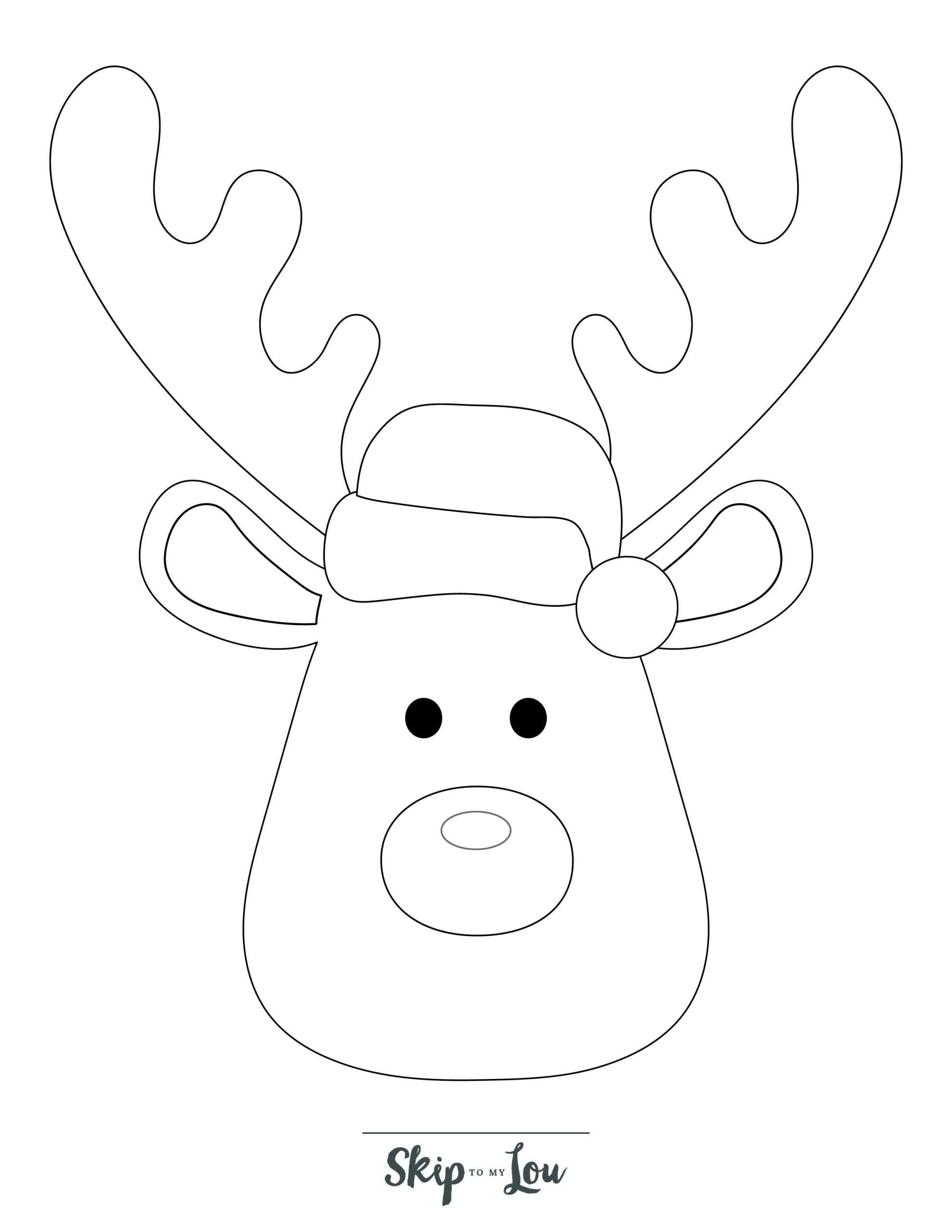 Name Plates For Reindeer Coloring Pages