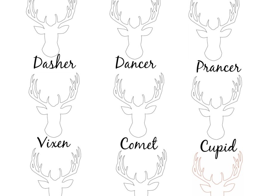 Reindeer Names Printable First Home Love Life