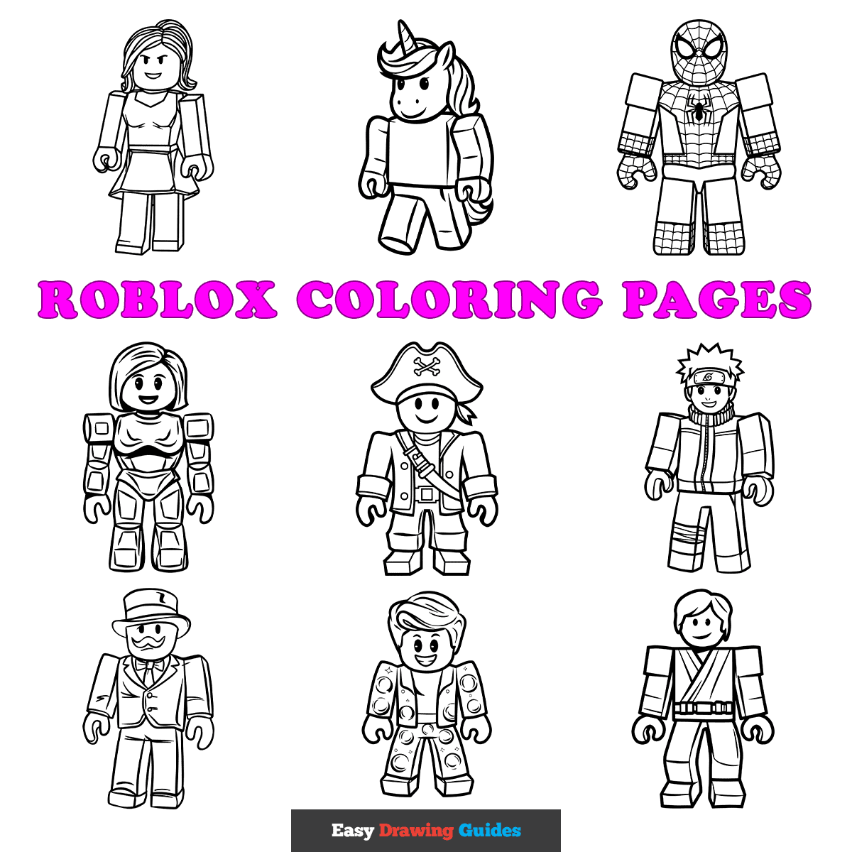Roblox Zombie Coloring Pages