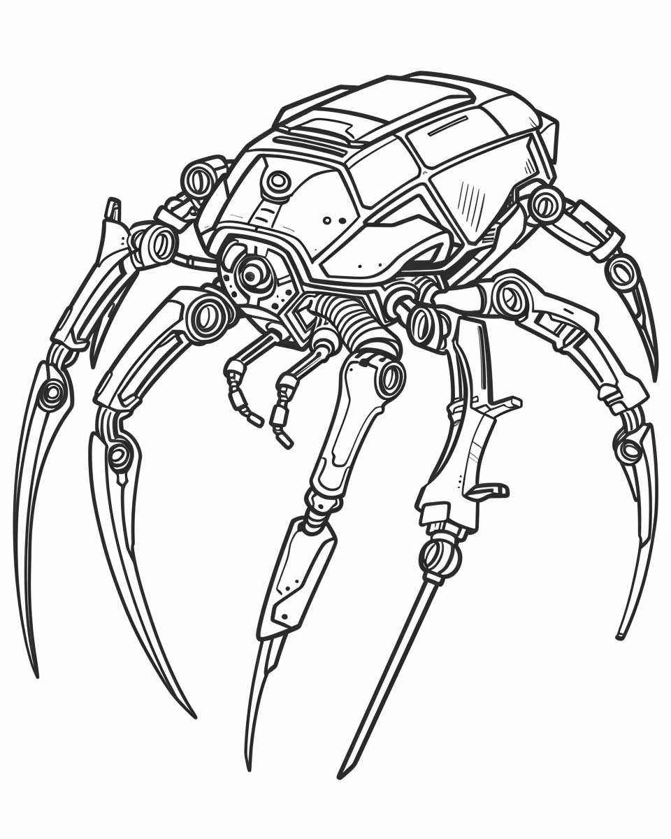 Robot Animals Coloring Pages