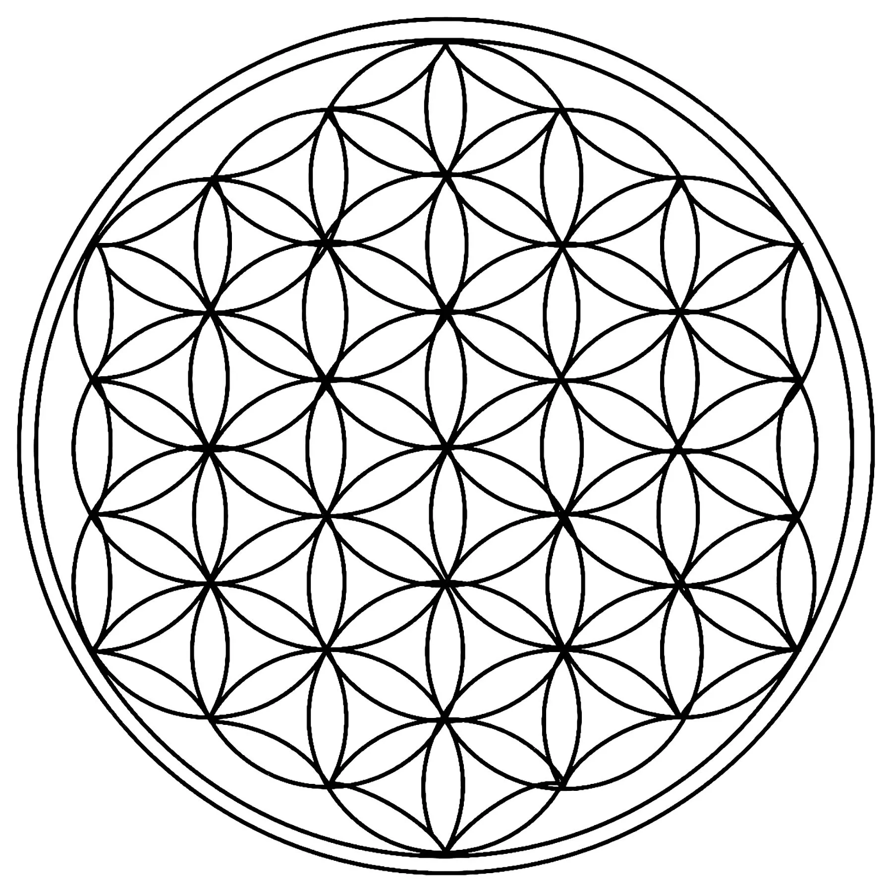 Geometric Mandala Coloring Pages