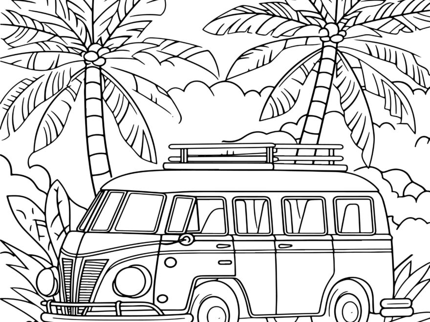 RV Road Trip Coloring Book Scenic Landscapes For Stress Relief And Relaxation Made By Teachers